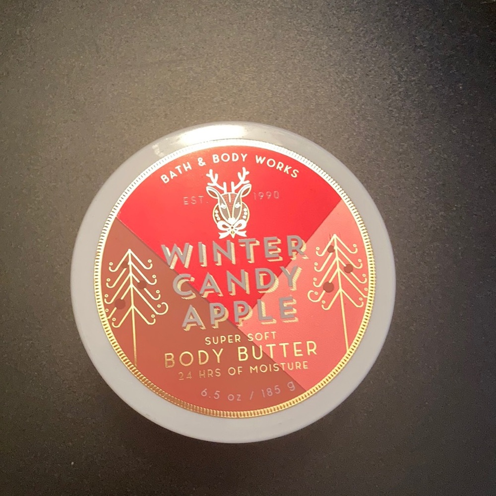 NEW BBW winter candle apple body butter ♥️♥️🌲🌲